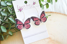 Butterfly Clay Earrings || Monarch