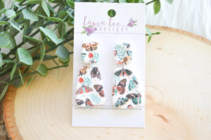 Skinny Hope Clay Earrings || Butterflies