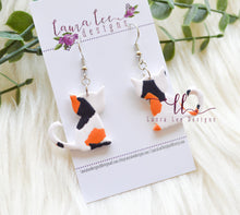 Cats Clay Earrings || Calico Cats
