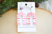 Large Nova Arch Clay Earrings || Christmas Sweater