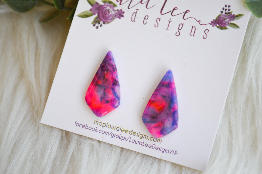 Dagger Stud Earrings || Colorful Summer