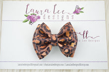 Mini Millie Bow Style || Dark Leopard Vegan Leather