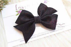 Mya Bow Style || Deep Burgundy Splatter Velvet