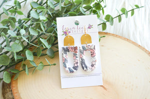 Nellie Arch Clay Earrings || Fall Floral