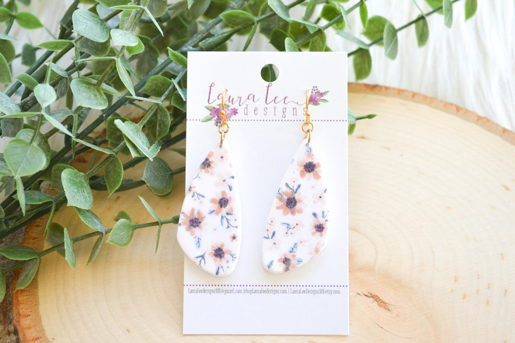 Shiloh Clay Earrings || Fall Floral