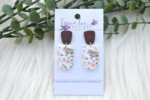 Aspen Clay Earrings || Floral Bunnies
