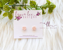 Clay Stud Earrings || Flowers-  You Pick Color || Made to Order