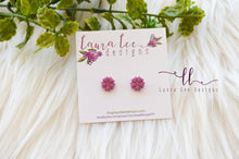 Clay Stud Earrings || Flowers-  You Pick Color || Made to Order