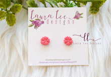 Clay Stud Earrings || Flowers-  You Pick Color || Made to Order