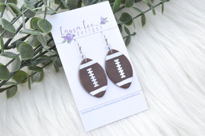 Clay Earrings || Football