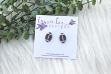 Clay Stud Earrings || Football || Made to Order