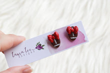 Clay Stud Earrings || Football with Bows || You Choose Bow Color || Made to Order