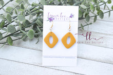 Frankie Clay Earrings || Mustard Yellow