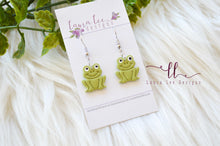 Clay Earrings || Frogs