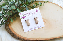 Cat Clay Stud Earrings || Siamese || Made to Order