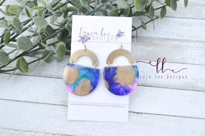 Georgie Style Clay Earrings || Galaxy