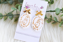 Oval Clay Earrings || Golden Goose || Made to Order