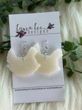 Clay Earrings || Hen on Nest Milkglass || Made to Order