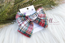 Large Handtied Timber Bow || Holiday Plaid