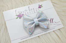 Little Millie Bow Style || Holographic Silver Felt