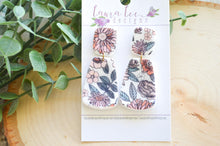 Skinny Hope Clay Earrings || Fall Floral