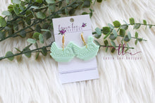 Clay Earrings || Hen on Nest Jadeite || Made to Order