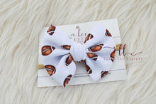 Large Julia Messy Bow Style Bow || Football