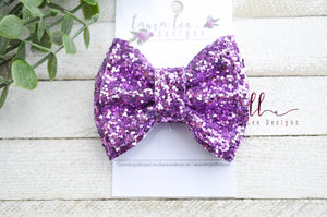 Mini Millie Bow Style || Lavender Glitter