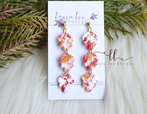 Clay Earrings || Fall Leaves