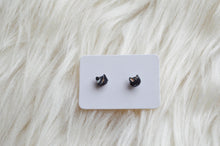Mini Cat Clay Stud Earrings || Tortie