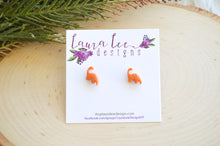Mini Dinosaur Clay Stud Earrings || Brontosaurus || Made to Order || You Choose Color