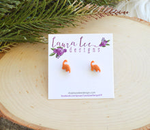 Mini Dinosaur Clay Stud Earrings || Brontosaurus || Made to Order || You Choose Color