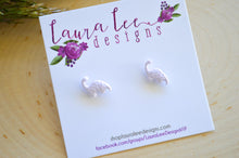 Mini Dinosaur Clay Stud Earrings || Brontosaurus || Made to Order || You Choose Color
