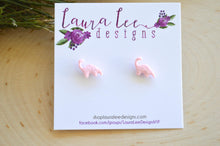 Mini Dinosaur Clay Stud Earrings || Brontosaurus || Made to Order || You Choose Color