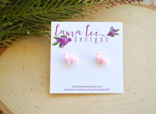 Mini Dinosaur Clay Stud Earrings || Brontosaurus || Made to Order || You Choose Color