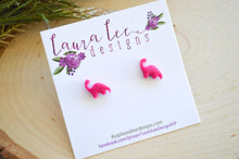 Mini Dinosaur Clay Stud Earrings || Brontosaurus || Made to Order || You Choose Color