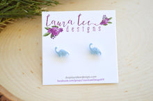 Mini Dinosaur Clay Stud Earrings || Brontosaurus || Made to Order || You Choose Color