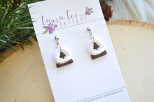 Clay Earrings || Mini Snow Globes