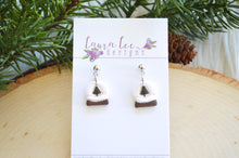 Clay Earrings || Mini Snow Globes