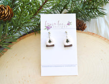 Clay Earrings || Mini Snow Globes