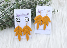 Cassie Clay Earrings || Mustard Yellow || Made to Order