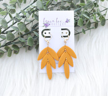 Cassie Clay Earrings || Mustard Yellow || Made to Order