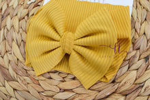 Large Julia Bow Headwrap || Mustard Yellow