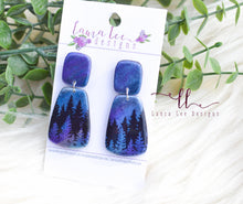 Skinny Hope Clay Earrings || Northern Lights