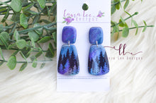 Skinny Hope Clay Earrings || Northern Lights