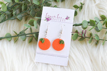 Clay Earrings || Oranges || Made to Order