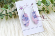 Jackie Oval Clay Earrings || Quilted Goose