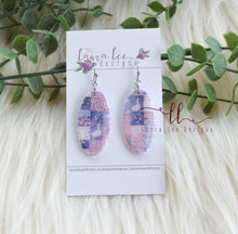 Jackie Oval Clay Earrings || Quilted Goose