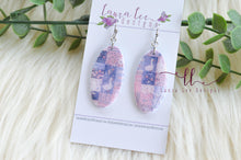Jackie Oval Clay Earrings || Quilted Goose