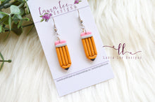 Pencil Clay Earrings || Made to Order